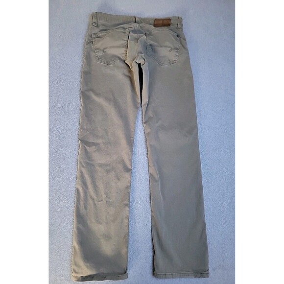 Mavi Jeans Pants Mens 32x30 Straight Zach Green Stretch Preppy Low Rise Khakis - Picture 13 of 14